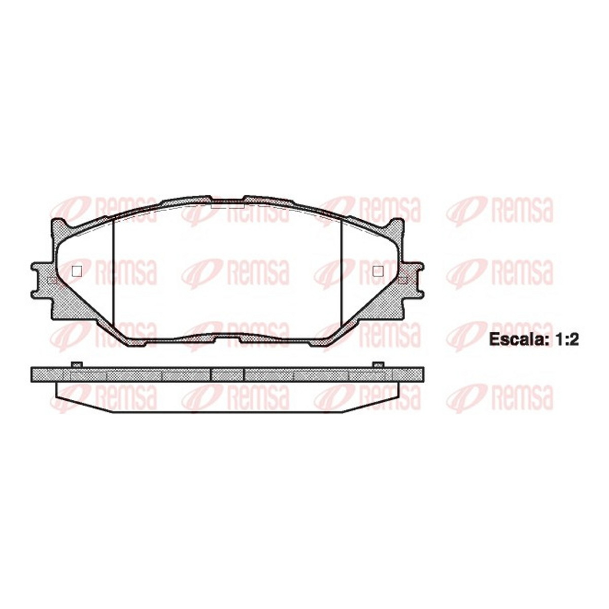 Колодки гальмівні дискові LEXUS IS II (_E2_) 2.5 2005.08-2013.04 REMSA (1201.00) Remsa фото 3