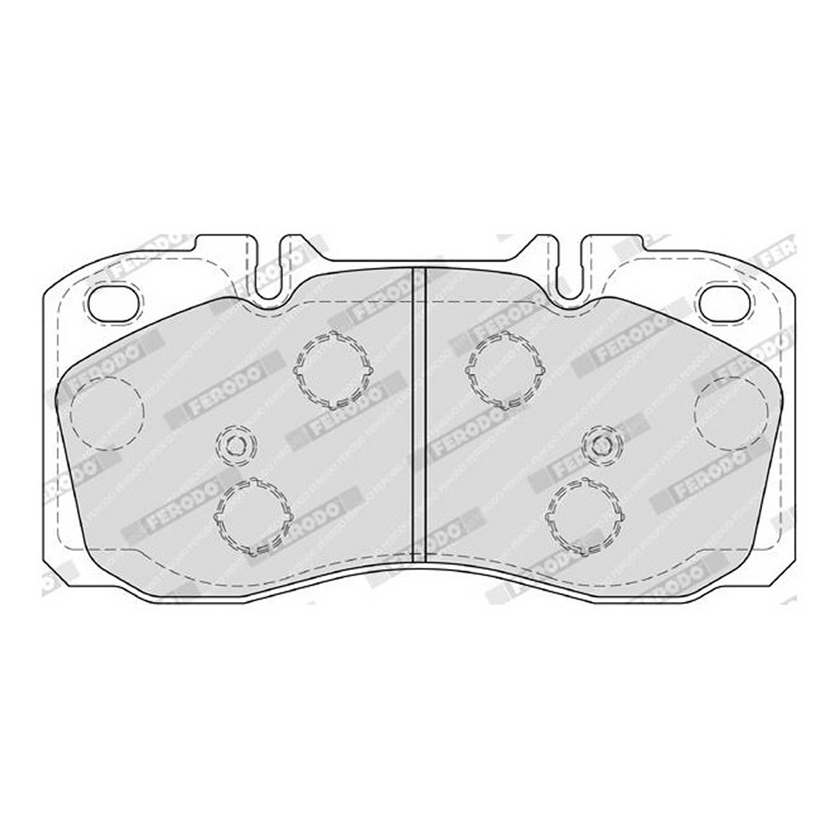 Колодки гальмівні дискові IVECO DAILY VI ПЛАТФОРМА/ШАСІ 3.0 2014.03- FERODO (FVR4038) Ferodo фото 3