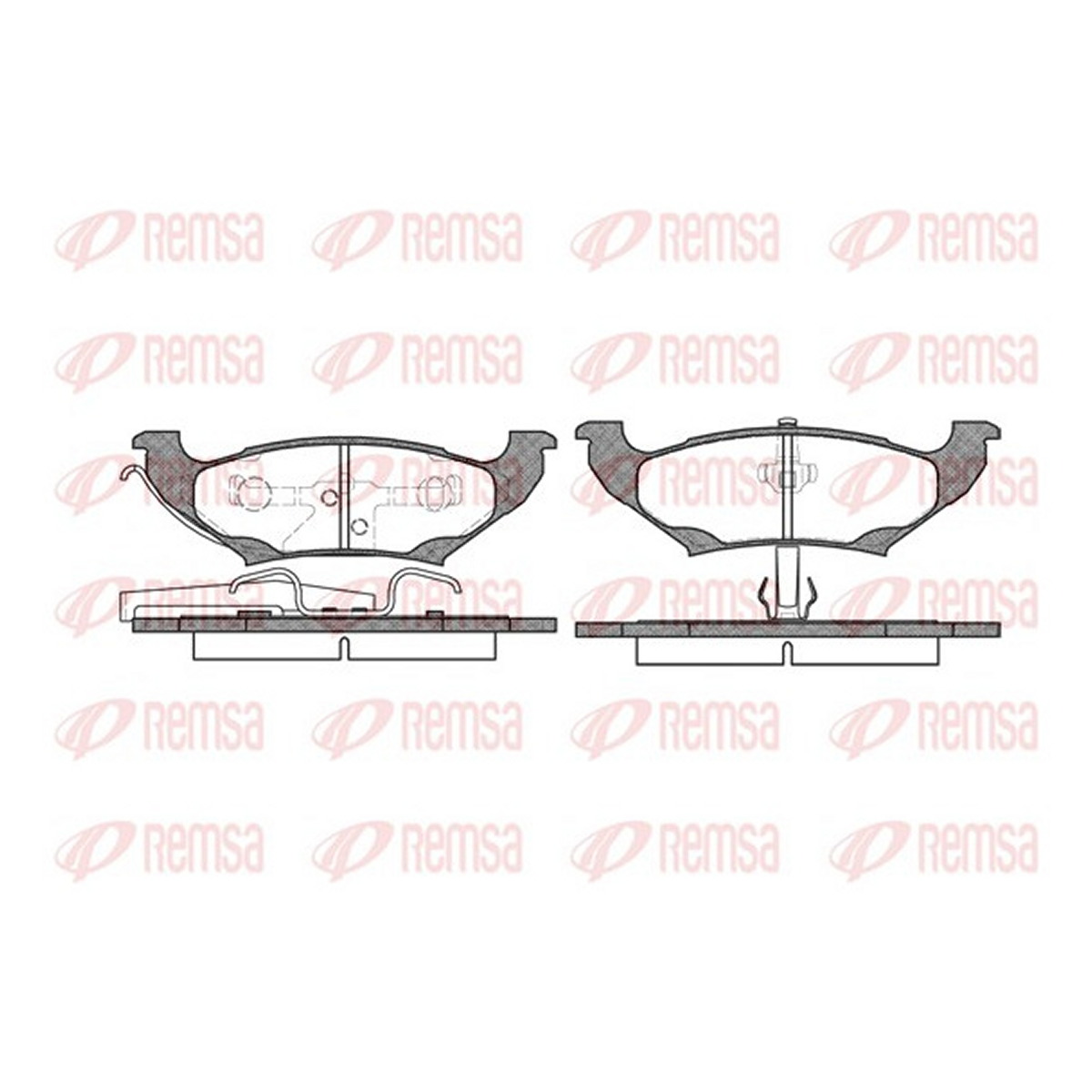 Колодки гальмівні дискові (комплект 4 шт) CHRYSLER VOYAGER / GRAND VOYAGER III (GS_, NS_) 2.5 1995.01-2001. REMSA (0690.10) Remsa фото 3