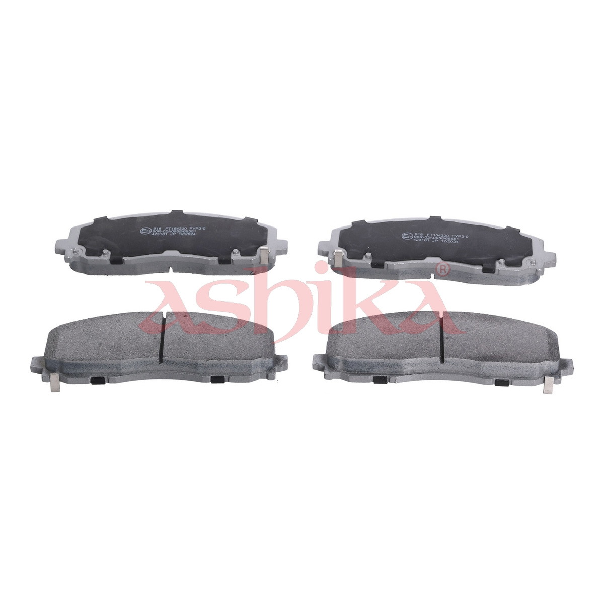 Колодки гальмівні дискові JEEP WRANGLER IV (JL) 2.0 2017.11- ASHIKA (50-09-918) ASHIKA фото 3