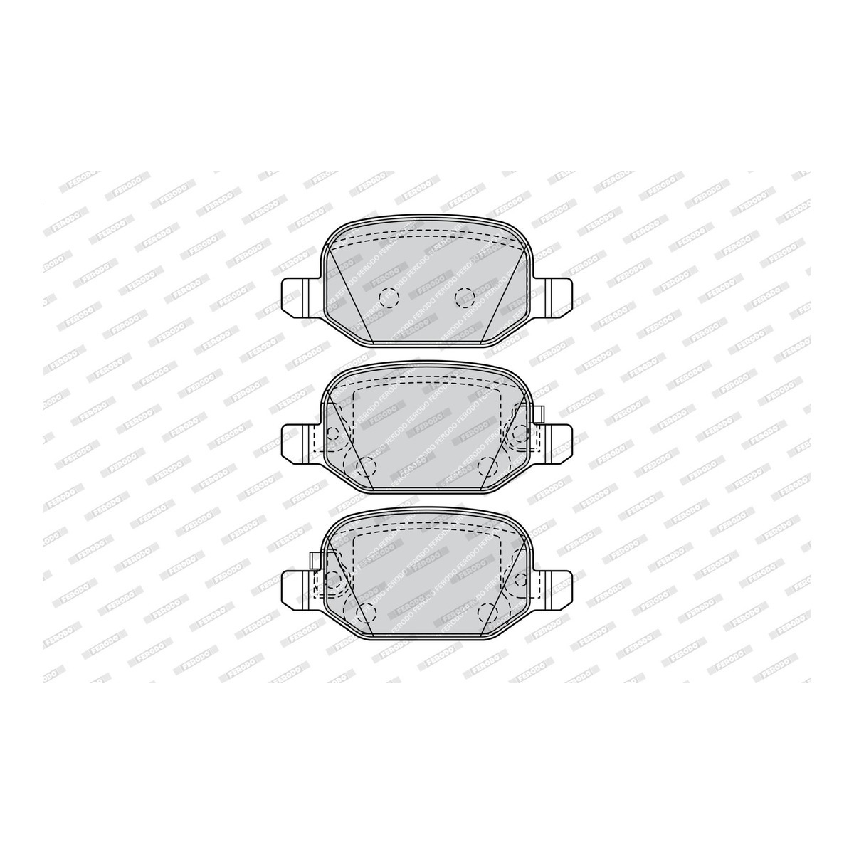 Колодки гальмівні дискові FIAT 500 (312_) 1.4 2007.07- FERODO (FDB4459) Ferodo фото 6