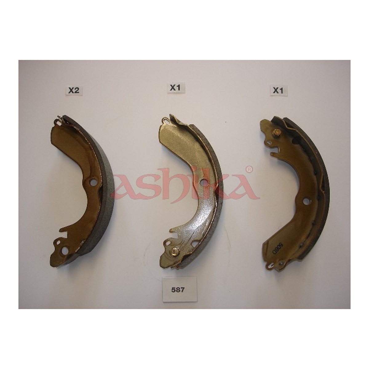 Колодки гальмівні барабанні (комплект 4 шт) MITSUBISHI LANCER VI (CJ_, CP_) 1.6 1995.09-2003.12 ASHIKA (55-05-587) ASHIKA фото 3