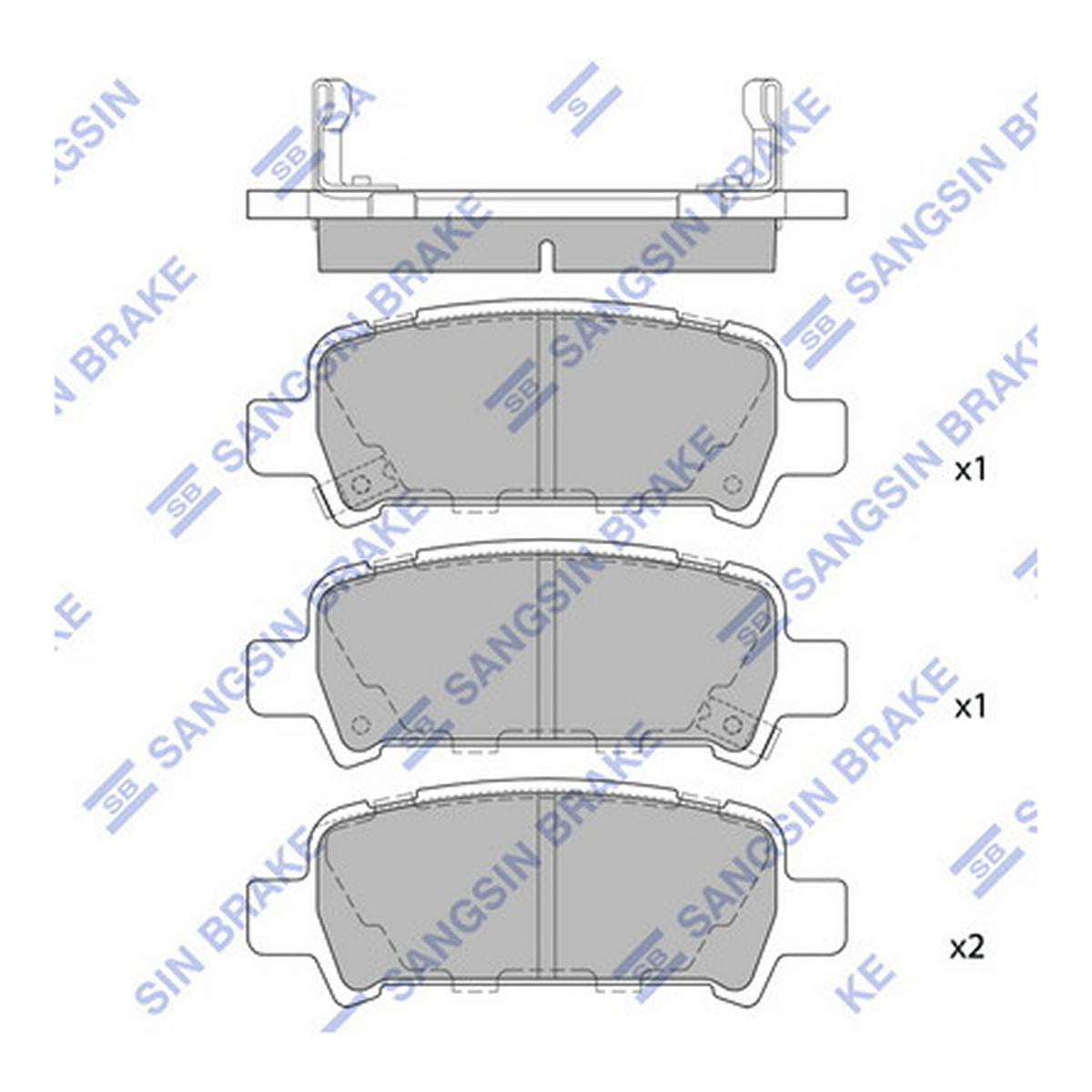 Колодки гальмівні дискові SUBARU FORESTER (SG_) 2.0 2002.02-2012.12 HI-Q (SP2120) HI-Q фото 3