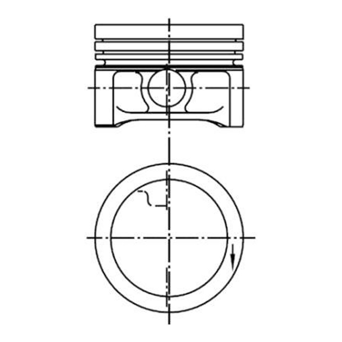 Поршень SMART 64.0 M160 KS (99455620) KS фото 3