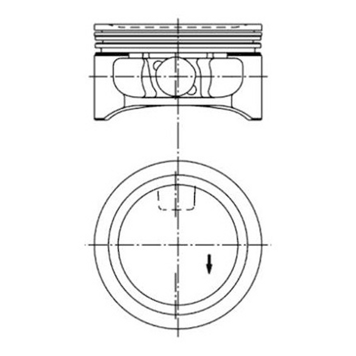 Поршень OPEL 86.5 2.2 16V Z22SE KS (94912620) KS фото 3
