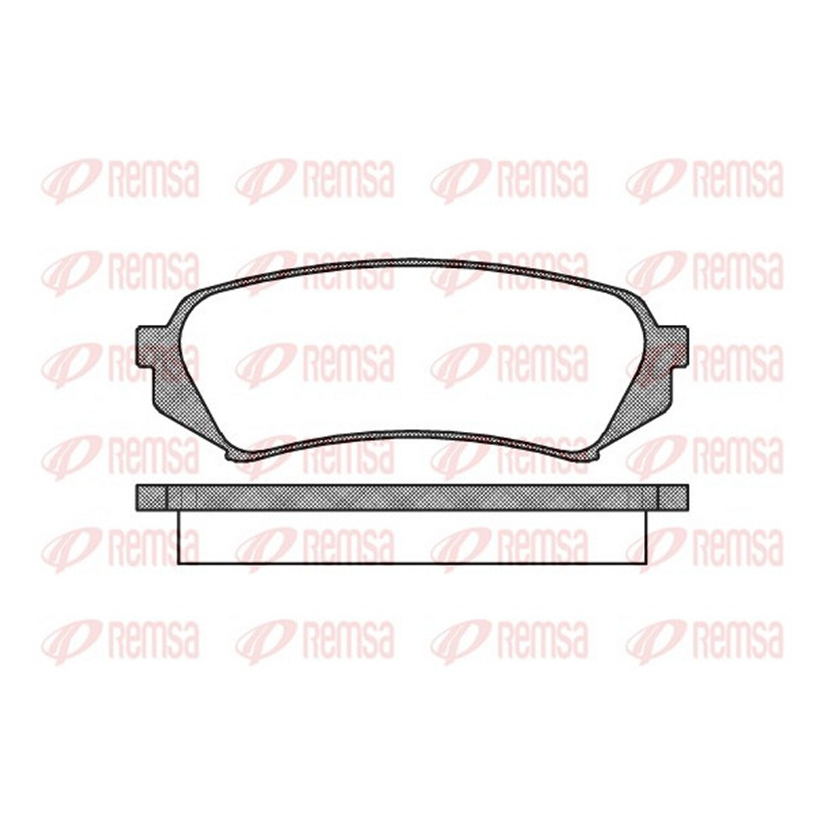Колодки гальмівні дискові TOYOTA LAND CRUISER 100 (_J1_) 4.7 1998.01-2008.07 REMSA (0706.00) Remsa фото 3