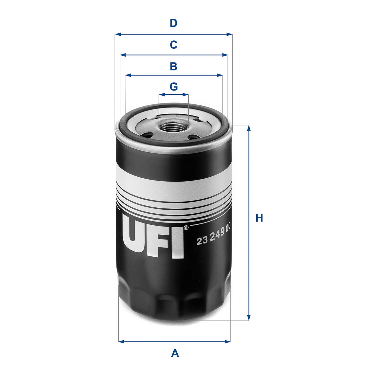 Фільтр оливний JEEP GRAND CHEROKEE II (WJ, WG) 3.1 TD 4X4 1998.09 — 2005.09 UFI (23.249.00) UFI фото 4