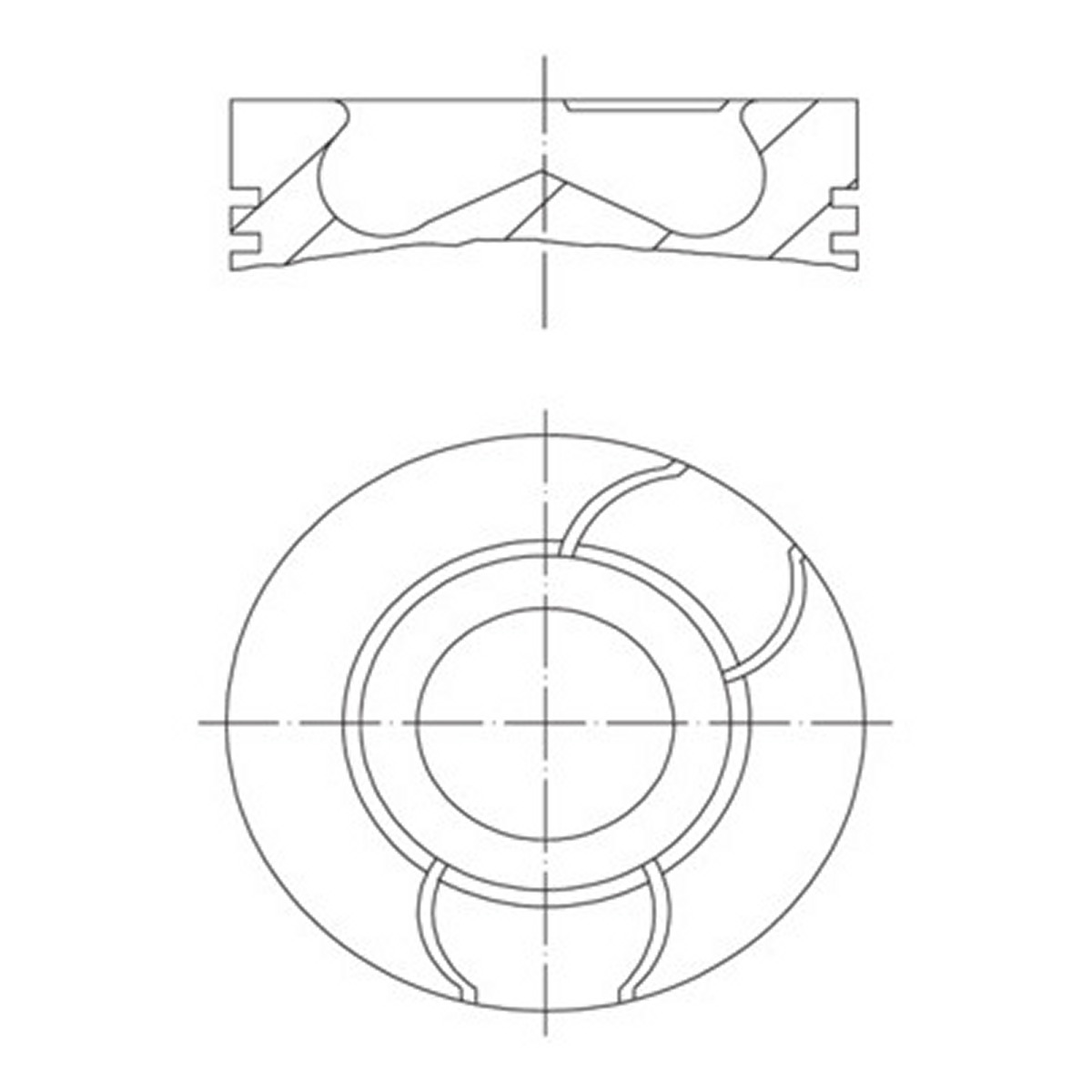 Поршень RENAULT MAHLE (021 PI 00124 002) Mahle фото 4