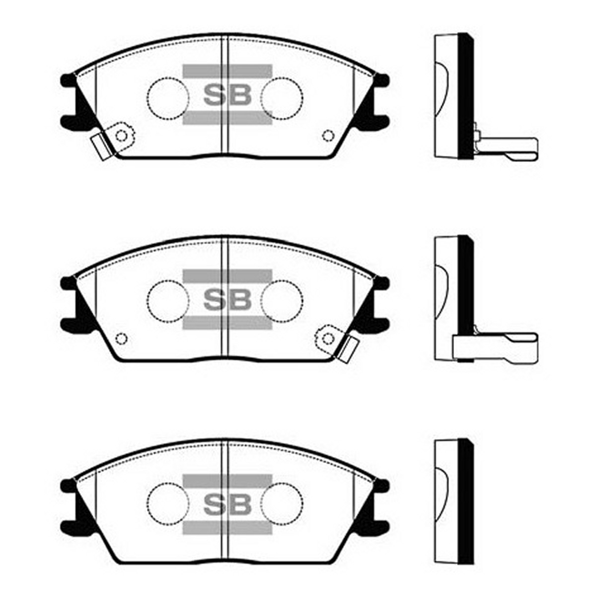 Колодки гальмівні дискові HYUNDAI GETZ (TB) 1.4 2001.06-2011.01 HI-Q (SP1047) HI-Q фото 3
