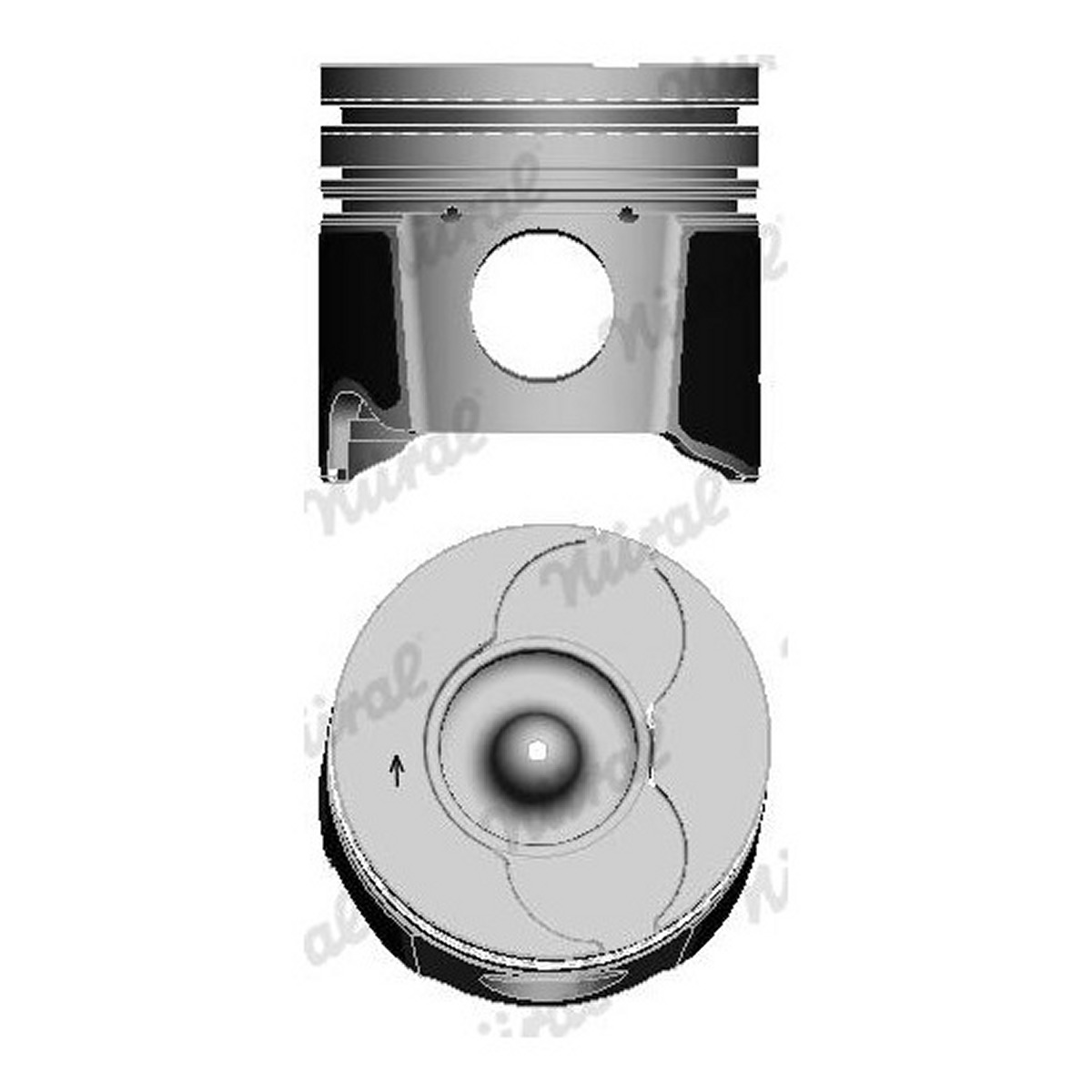 Поршень 85,6 (+0,6) CITROEN BERLINGO, C4 I, C5 I, EVASION, JUMPER I, JUMPER II, JUMPY I, XANTIA, XSARA, XSARA PICASSO, FIAT DUCATO, SCUDO, ULYSSE, LANCIA ZETA, PEUGEOT 206, 306, 307 2.0D 06.98-03.12 фото 4