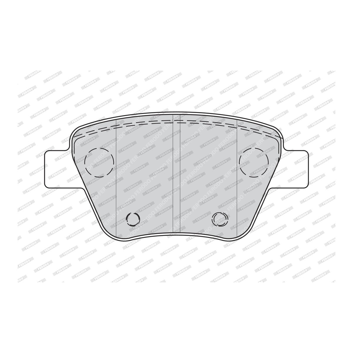 Колодки гальмівні дискові VW JETTA IV (162, 163, AV3, AV2) 2.5 2008.01- FERODO (FDB4316) Ferodo фото 6