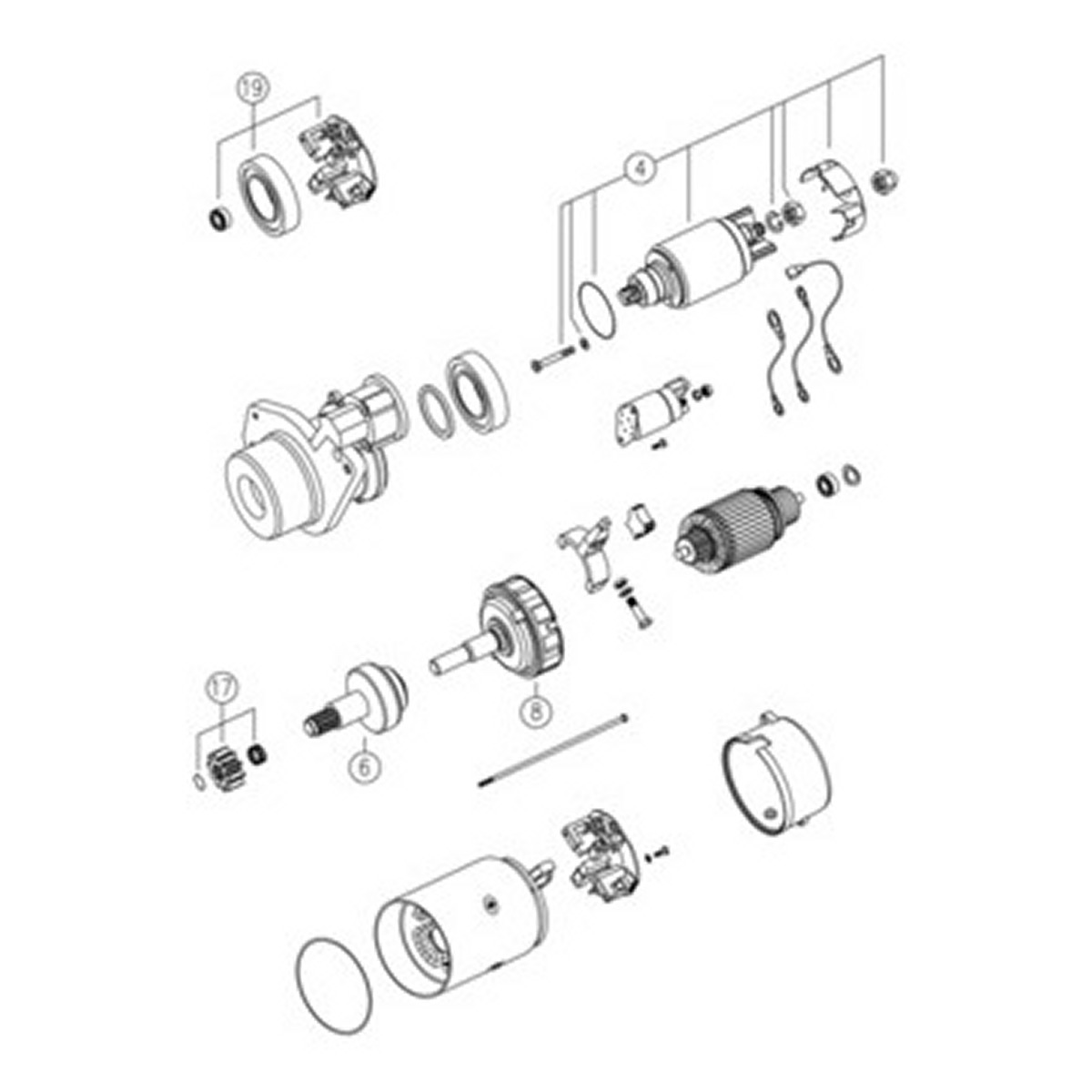 Стартер 24V 5,5KW Z11 MAHLE/ISKRA CN (AZE4692) Mahle фото 3