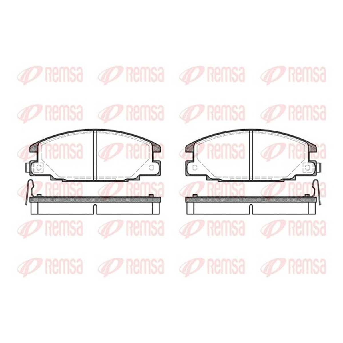 Колодки гальмівні дискові OPEL FRONTERA A (U92) 2.3 1992.03-1998.10 REMSA (0238.04) Remsa фото 3