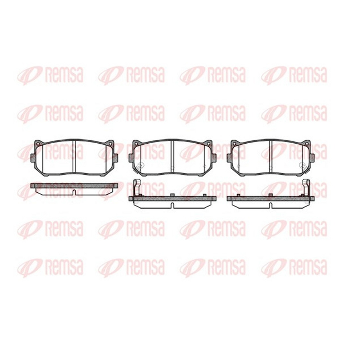 Колодки гальмівні дискові KIA CLARUS (K9A) 2.0 1995.10-2001.11 REMSA (0649.02) Remsa фото 3