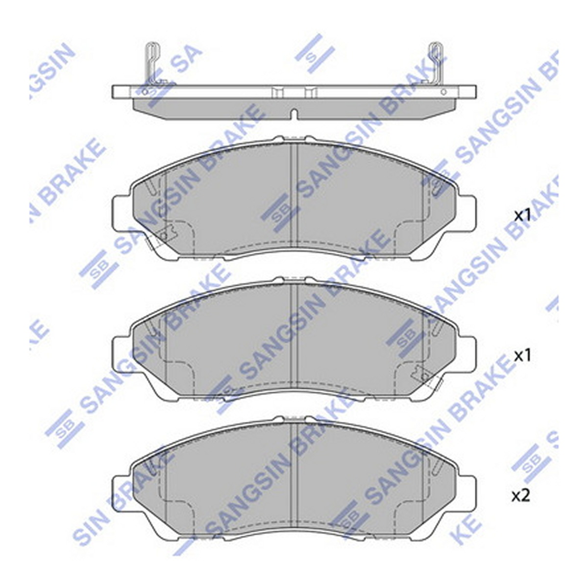 Колодки гальмівні дискові ACURA MDX (YD2) 3.7 AWD 2006.10-2013.04 HI-Q (SP1452) HI-Q фото 5