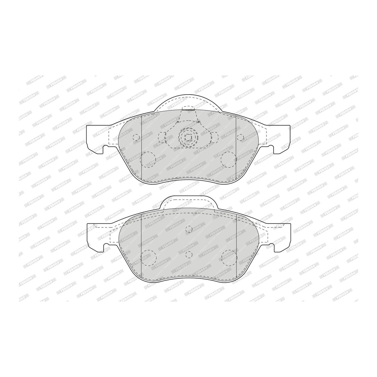Колодки гальмівні дискові RENAULT LAGUNA III GRANDTOUR (KT0/1) 1.5 2007.10-2015.12 FERODO (FDB1440) Ferodo фото 6