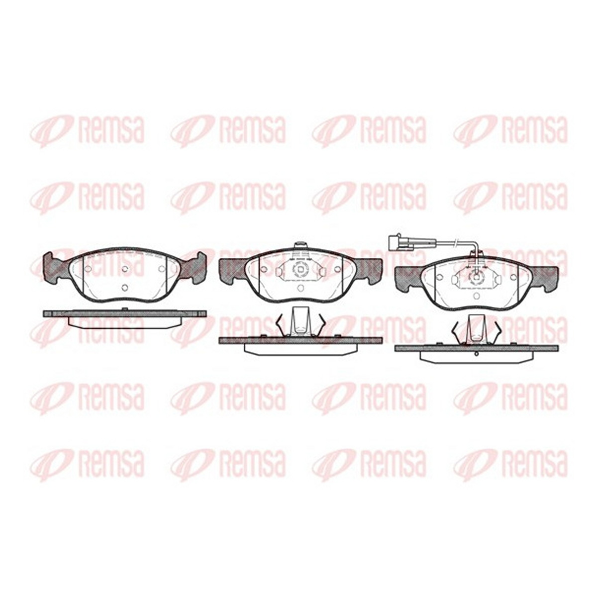 Колодки гальмівні дискові FIAT PUNTO (188_) 1.3 1999.09-2012.07 REMSA (0587.11) Remsa фото 3