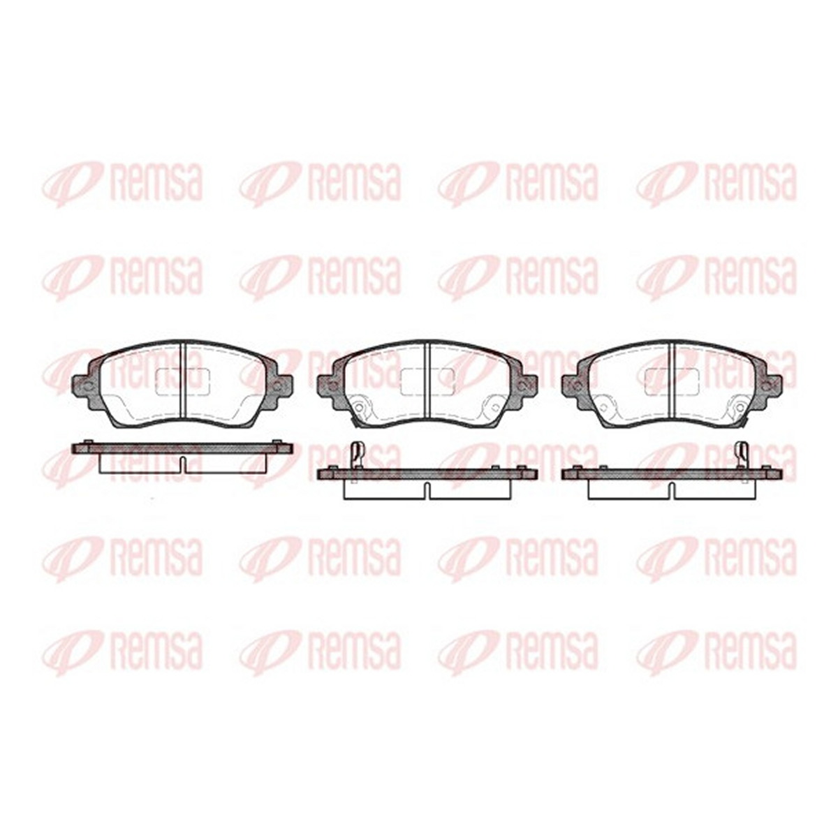 Колодки гальмівні дискові TOYOTA COROLLA (_E11_) 1.6 1995.05-2002.06 REMSA (0716.02) Remsa фото 3