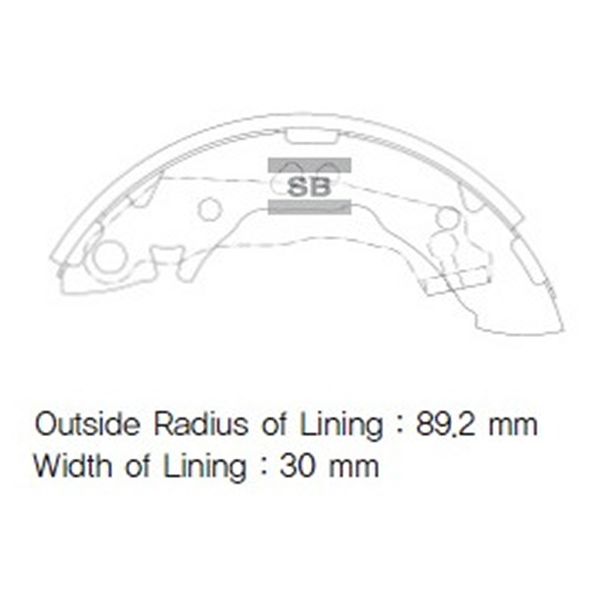 Колодки гальмівні барабанні HYUNDAI ACCENT 1,3 1,5 94- HI-Q (SA047) HI-Q фото 3