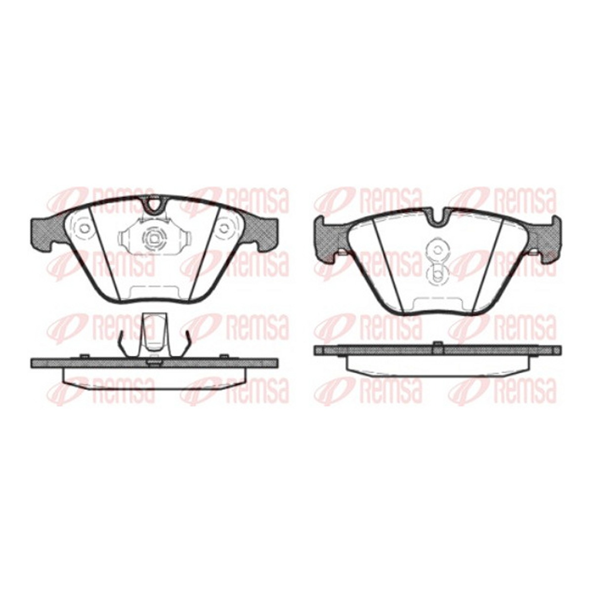 Колодки гальмівні дискові BMW 5 (E60) 2.0 2001.12-2010.03 REMSA (0857.30) Remsa фото 3