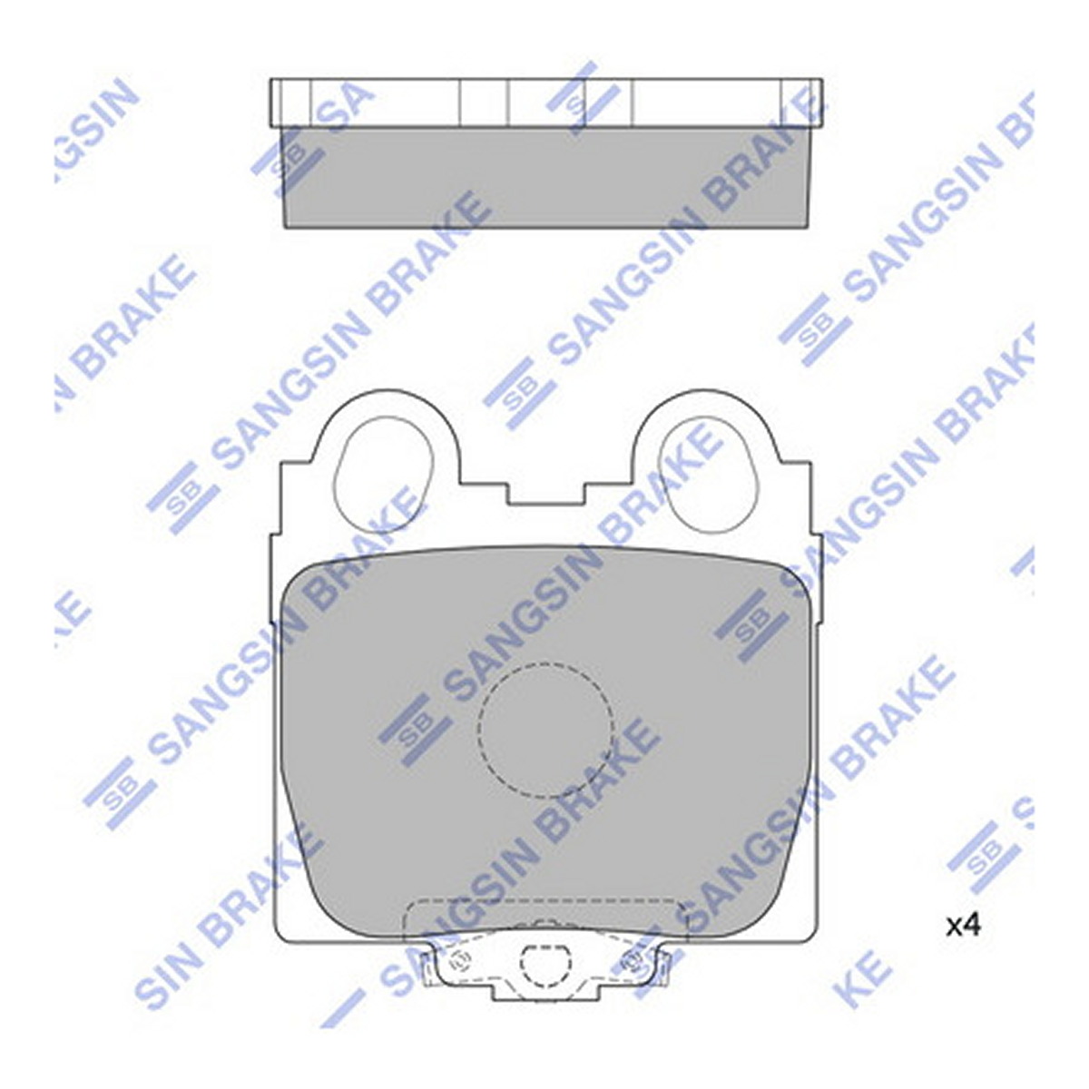 Колодки гальмівні дискові LEXUS GS (_S16_) 3.0 1997.08-2004.12 HI-Q (SP1554) HI-Q фото 3