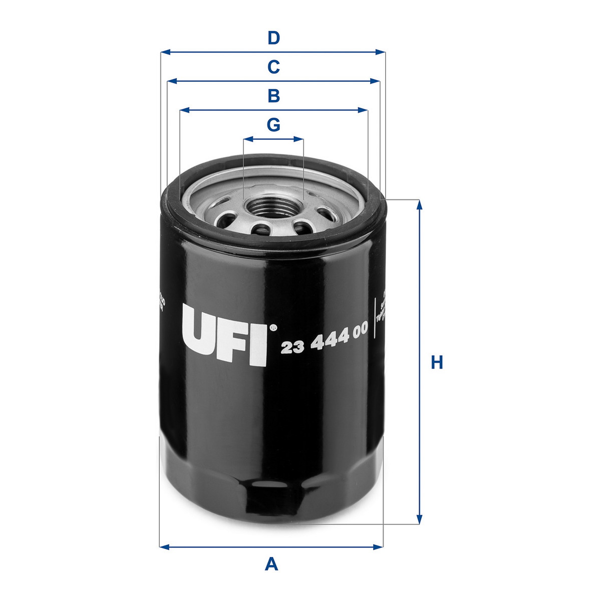 Фільтр оливний FIAT REGATA (138_) 90 IE 1.6 1983.09 - 1995.08 UFI (23.444.00) UFI фото 3