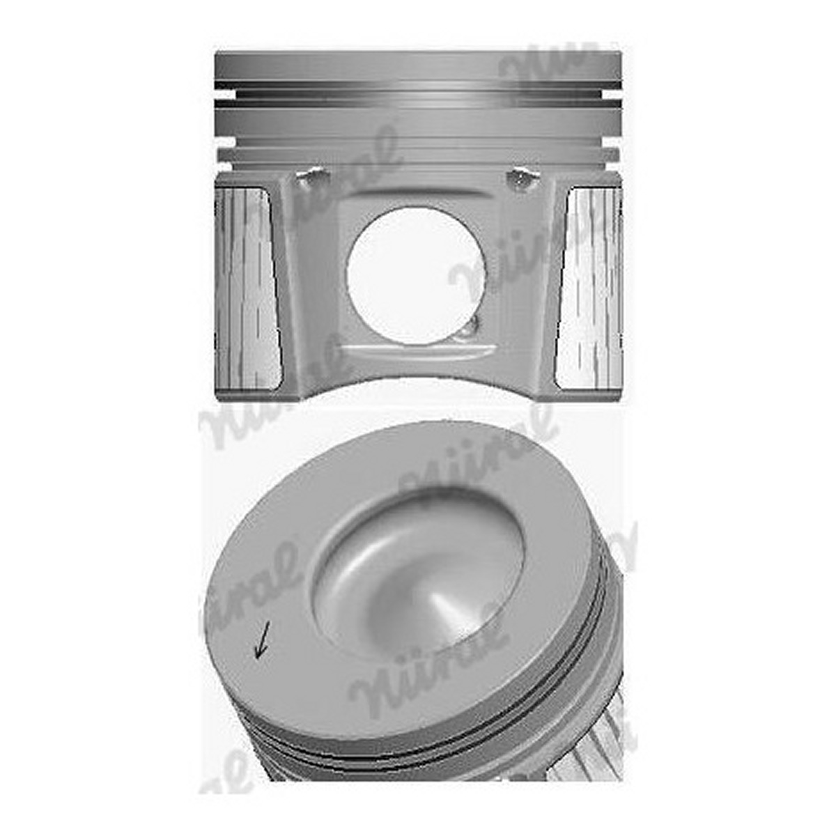 Поршень FORD 83.0 1.8TDCI BHPA/P7PA/P7PB/R2PA/R3PA NURAL (87-437007-10) Nural фото 5