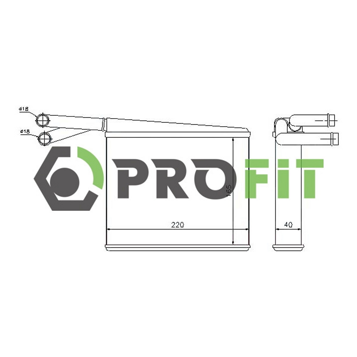 Радіатор пічки MERCEDES SPRINTER 95-06 PROFIT (1760-0308) Profit фото 3