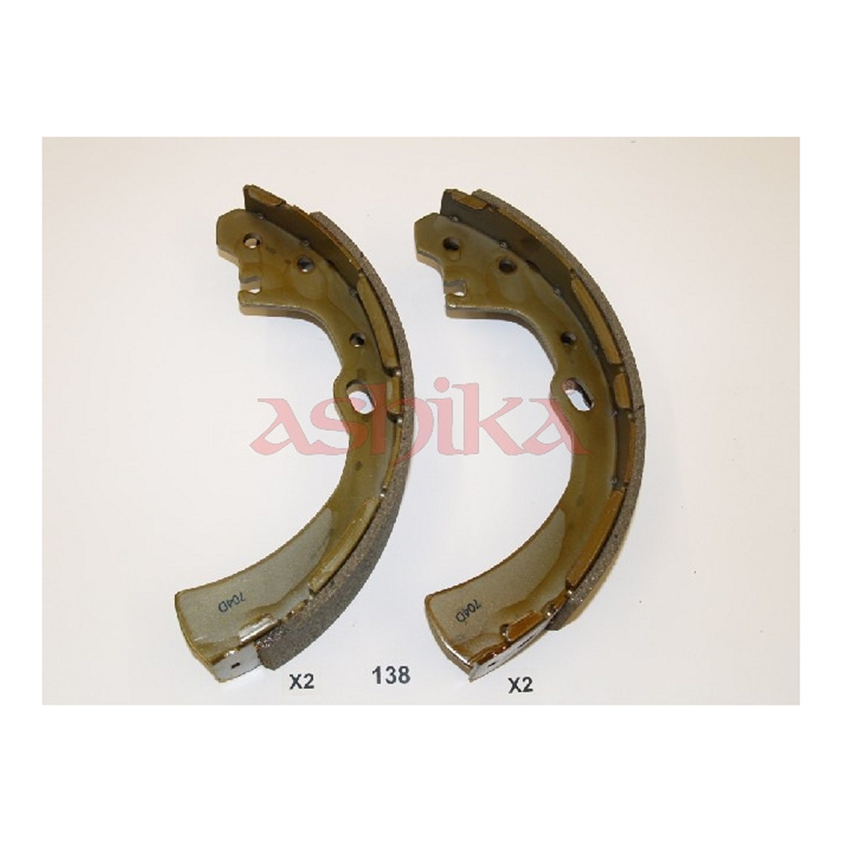 Колодки гальмівні барабанні (комплект 4 шт) NISSAN TERRANO I (WD21) 2.7 1986.07-1996.02 ASHIKA (55-01-138) ASHIKA фото 3