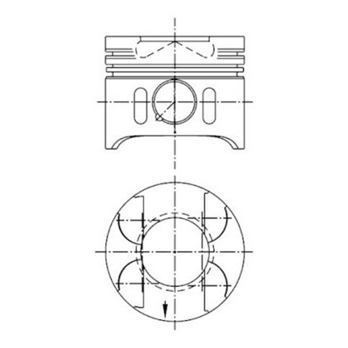 Поршень MB 88.0 CDI OM611/OM612/OM613 PIN 30X70 KS (97409600) KS фото 3