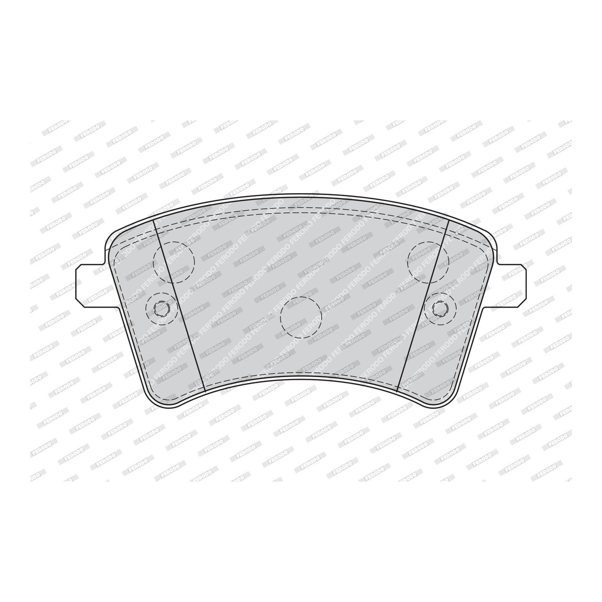 Колодки гальмівні дискові RENAULT KANGOO EXPRESS (FW0/1_) 1.2 2008.02- FERODO (FDB4185) Ferodo фото 6