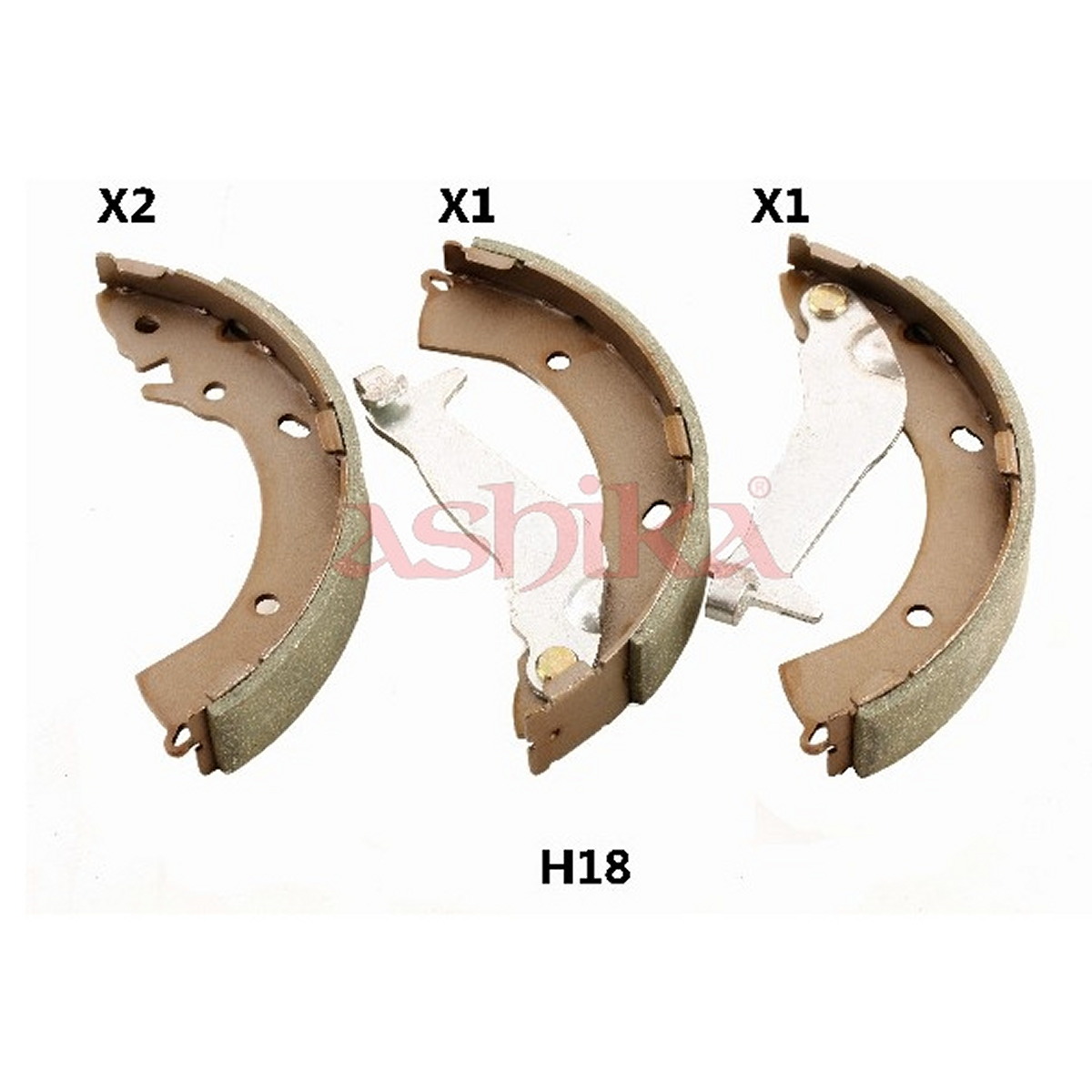 Колодки гальмівні барабанні (комплект 4 шт) HYUNDAI GETZ (TB) 1.4 2001.06-2011.01 ASHIKA (55-0H-H18) ASHIKA фото 3