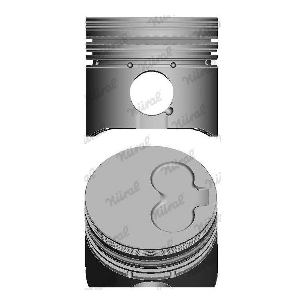 Поршень VAG 80.0 1.9TD AAZ/ABL NURAL (87-990107-10) Nural фото 6