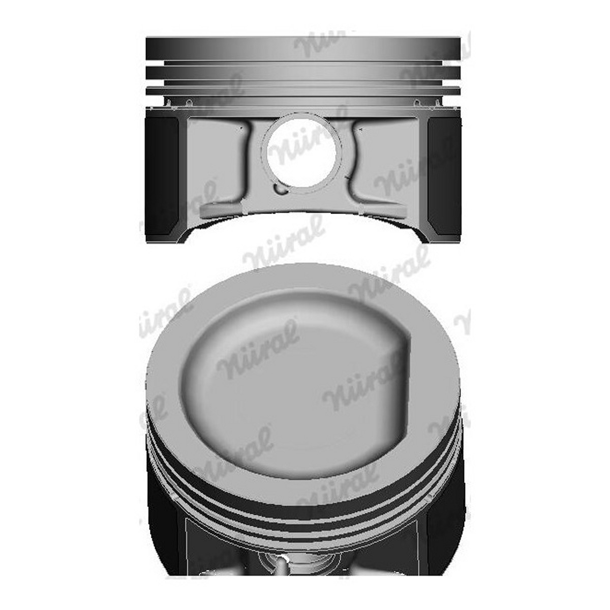 Поршень VW 77.0 1.4 16V AEX/AKV/ANX/APQ 95- NURAL (87-502807-00) Nural фото 3