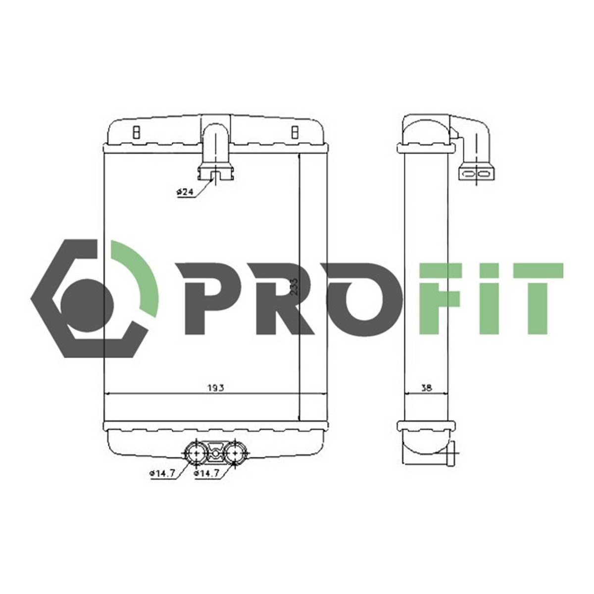 Радіатор пічки MERCEDES E (W210) 95-03. S (W220) 98-06 PROFIT (1760-0300) Profit фото 3