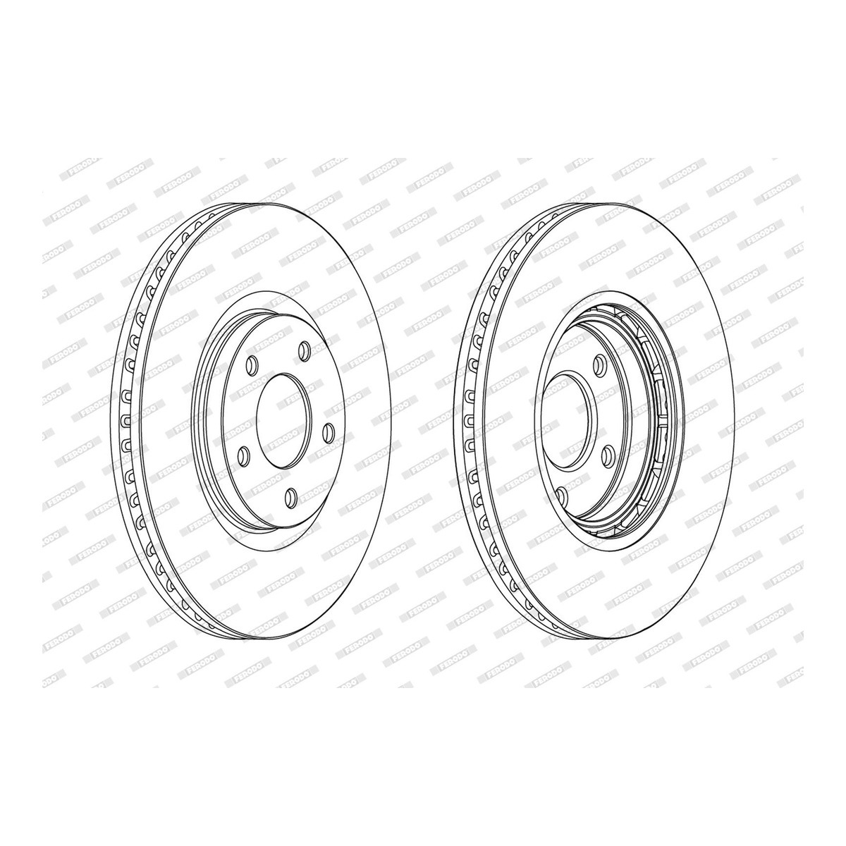 Диск гальмівний З ПОКРИТТЯМ NISSAN QASHQAI / QASHQAI +2 I (J10, NJ10, JJ10E) 2.0 FERODO (DDF1724C) Ferodo фото 5