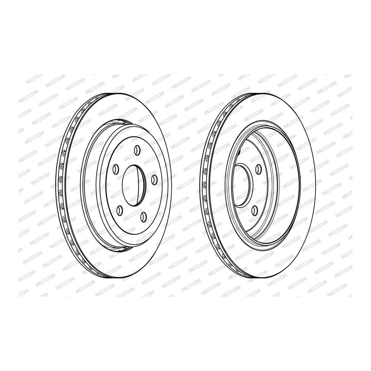 Диск гальмівний JEEP GRAND CHEROKEE IV (WK, WK2) 3.6 2010.06- FERODO (DDF2095C) Ferodo фото 7