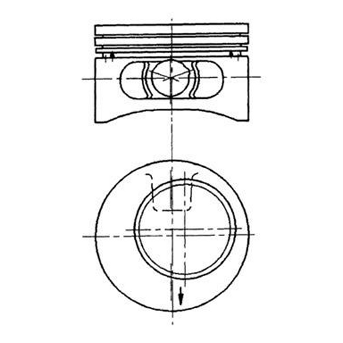 Поршень OPEL 86.5 2.0I C20NE KS (92123610) KS фото 3