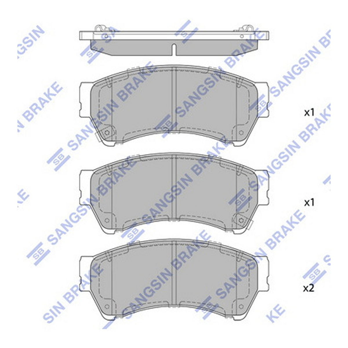Колодки гальмівні дискові MAZDA 6 ЛІФТБЕК (GH) 2.0 2007.08-2013.12 HI-Q (SP1475) HI-Q фото 3