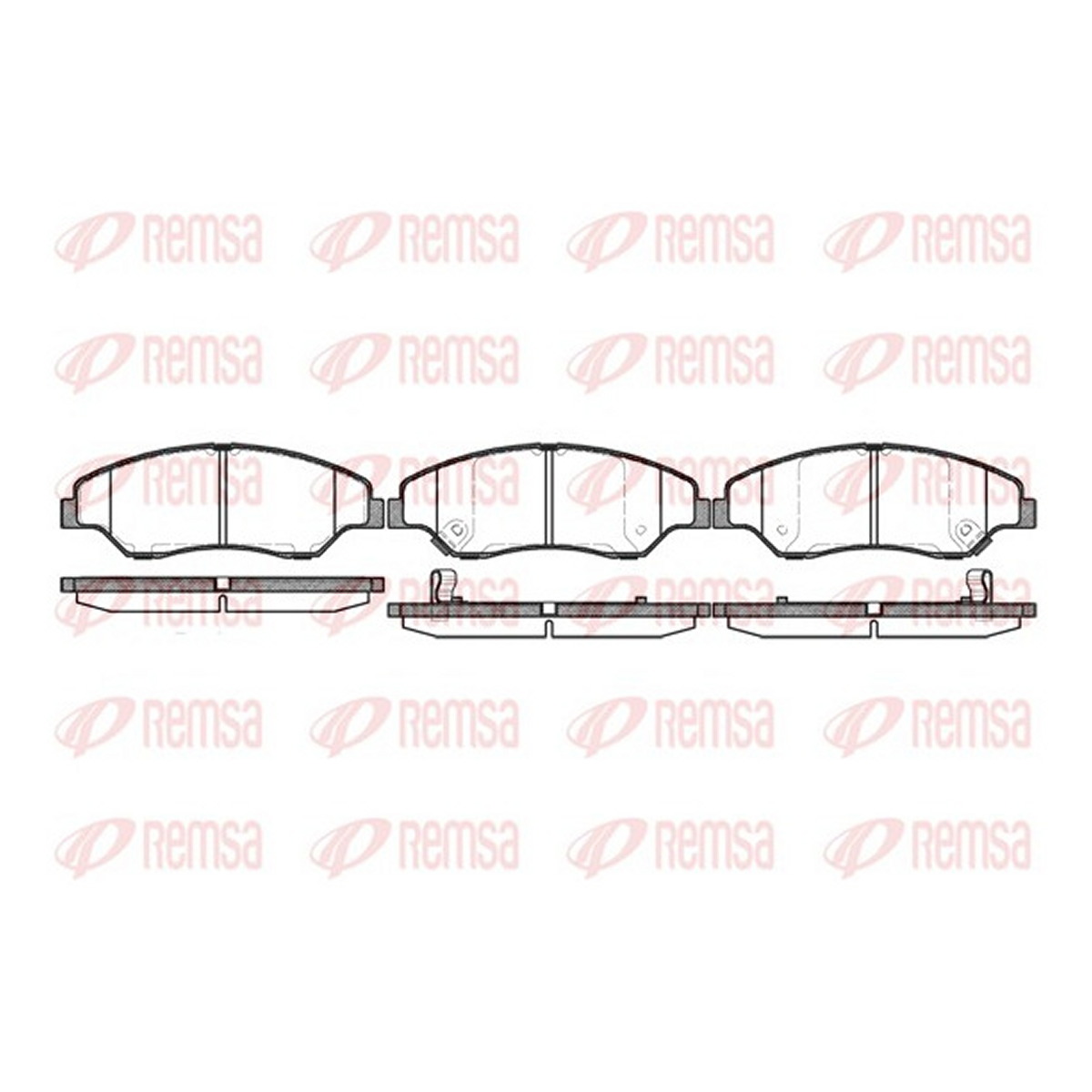 Колодки гальмівні дискові KIA SPORTAGE ДЖИП (K00) 2.0 1994.04-2005.04 REMSA (0739.02) Remsa фото 3