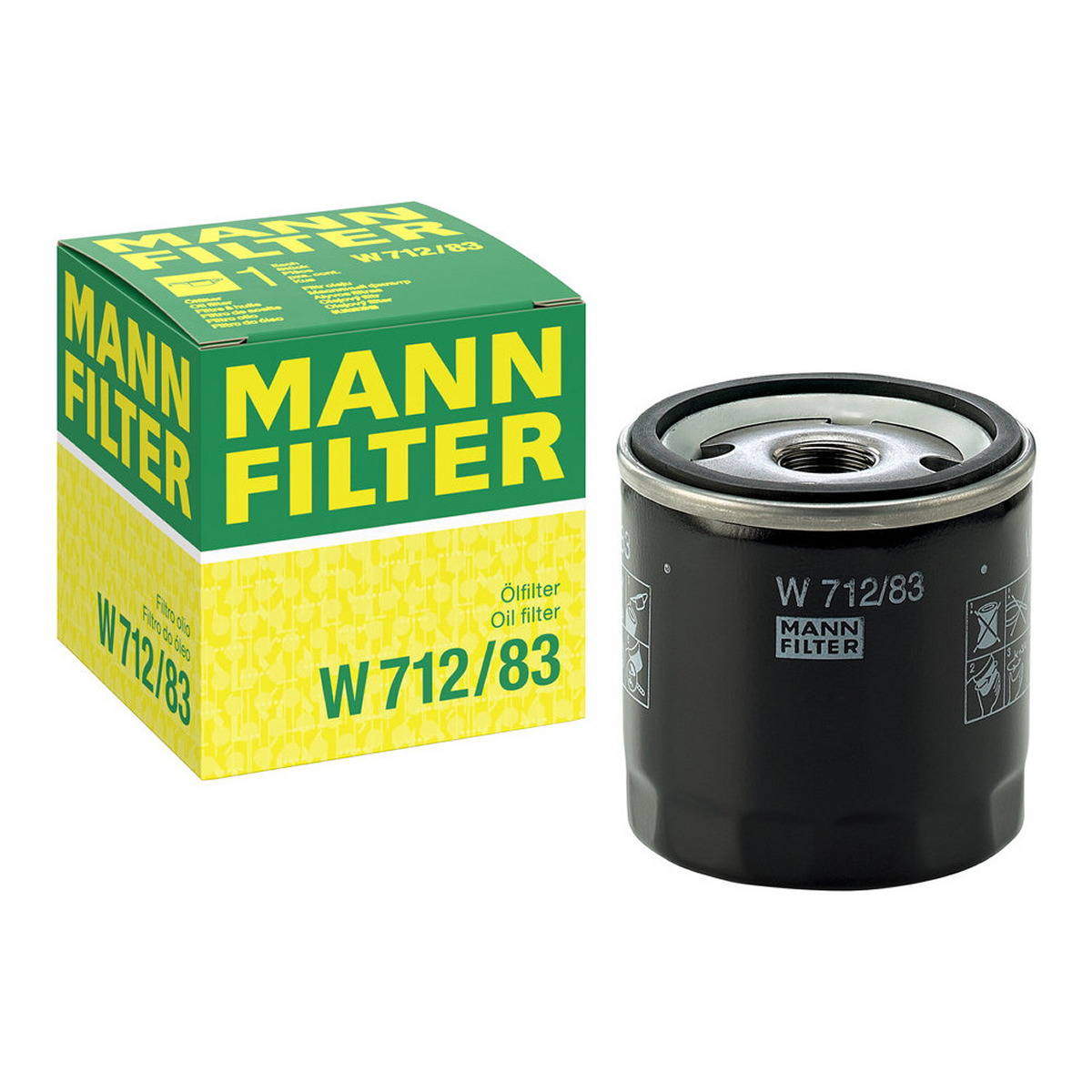 Фільтр масляний ZAZ VIDA(SF6_, SA6_) 1.5 2012.01 - MANN (W712/83) MANN фото 3