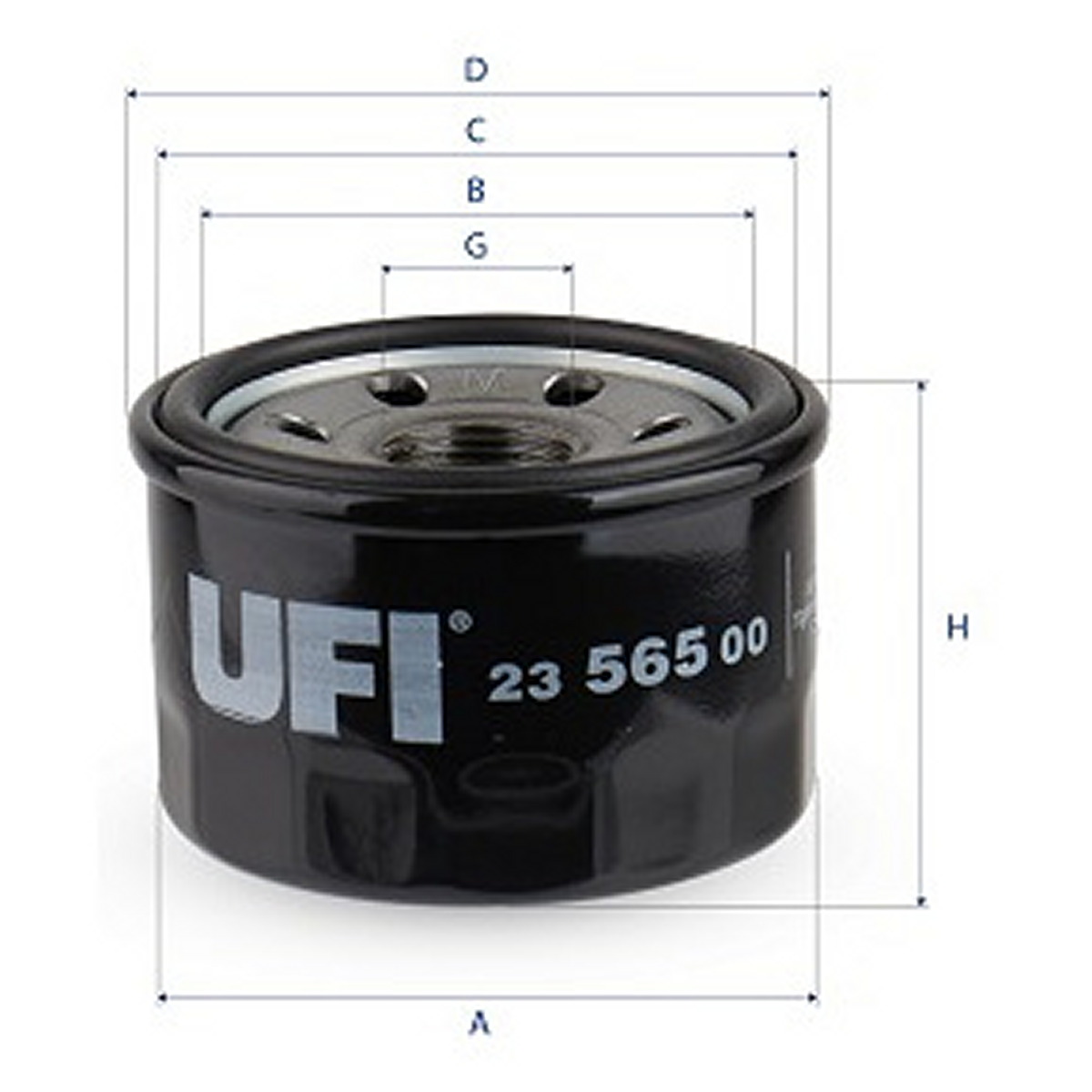 Фільтр оливний SMART FORTWO (451).0 (451.331, 451.380) 2007.01 — UFI (23.565.00) UFI фото 3