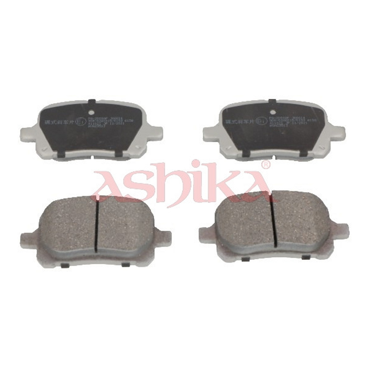 Колодки гальмівні дискові (комплект 4 шт) TOYOTA CAMRY (_V2_) 2.2 1996.08-2004.02 ASHIKA (50-02-2008) ASHIKA фото 3