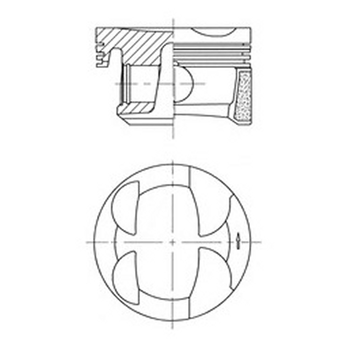 Поршень PSA 77.0 5FS(EP6C) KS (41705600) KS фото 3