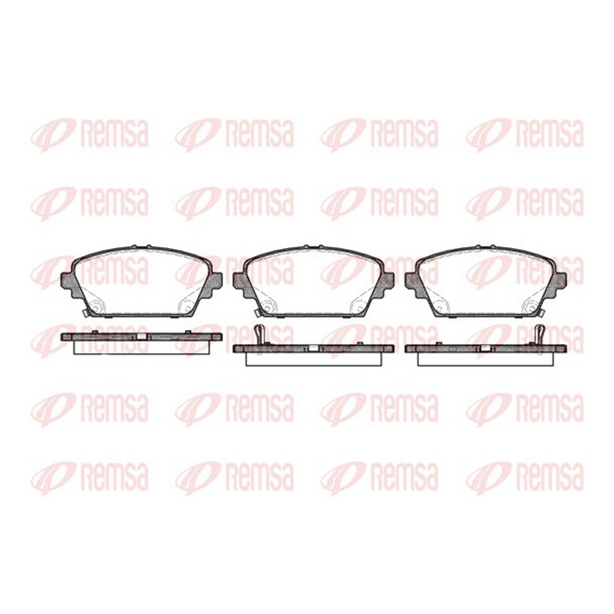 Колодки гальмівні дискові NISSAN PRIMERA (P12) 1.8 2002.01- REMSA (0694.02) Remsa фото 3