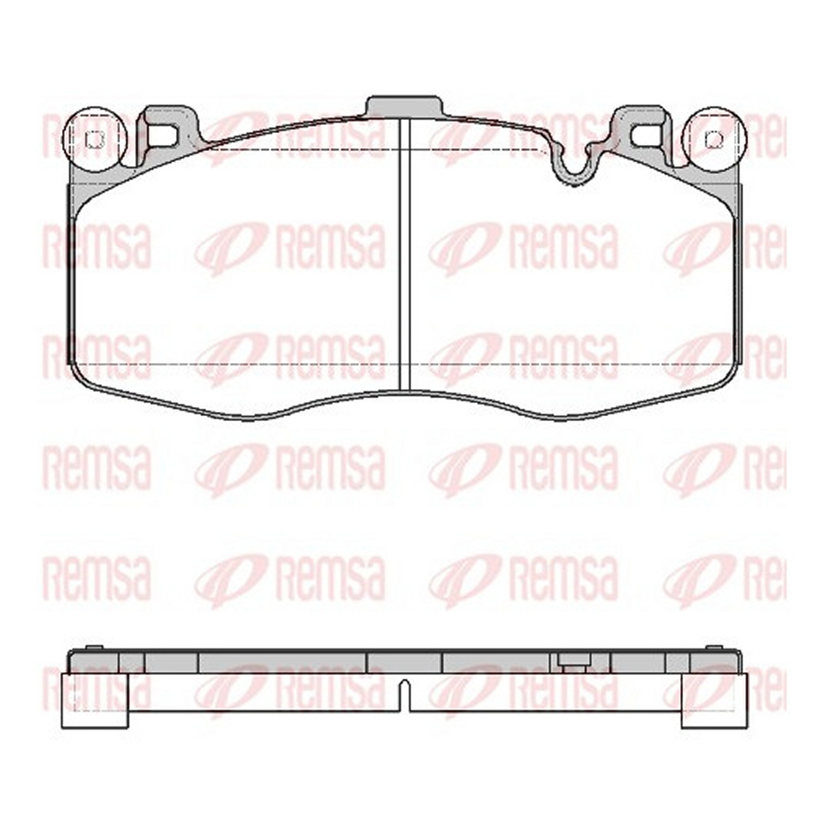 Колодки гальмівні дискові BMW X5 (F15, F85) 4.4 2013.08-2018.07 REMSA (1733.00) Remsa фото 3