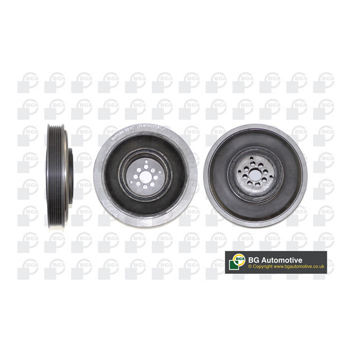Шків ременя генератора AUDI A4 2006-2010, A6 2006-2008, A8 2005-2010, ALLROAD 2006-2009, BGA (DP0202) BGA фото 3