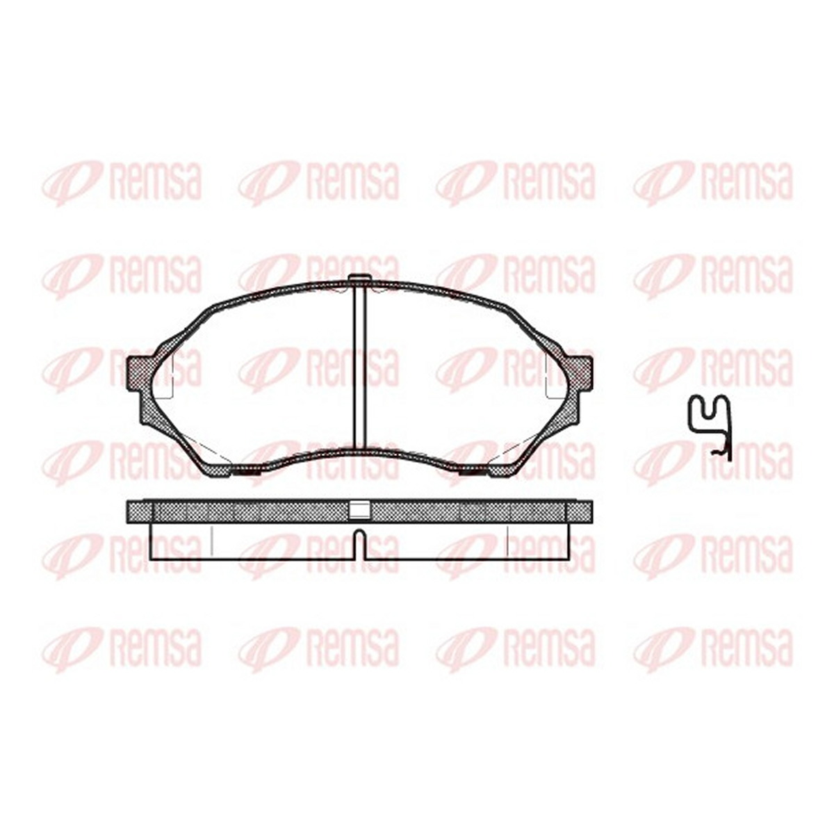 Колодки гальмівні дискові MAZDA 323 S VI (BJ) 1.5 1998.05-2004.05 REMSA (0699.00) Remsa фото 3