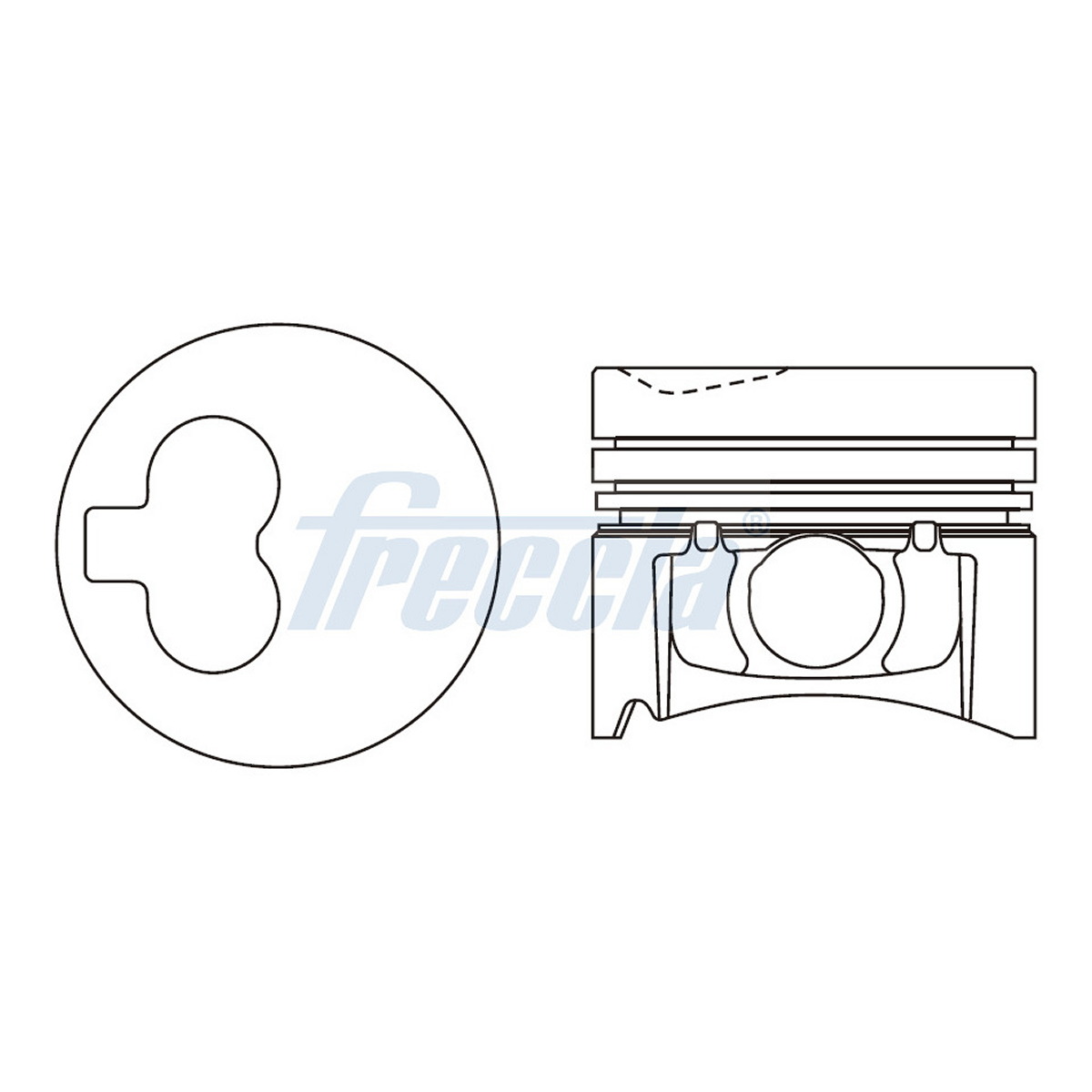 Поршень RENAULT B. 80- STD FRECCIA (FP23-108300) Freccia фото 3