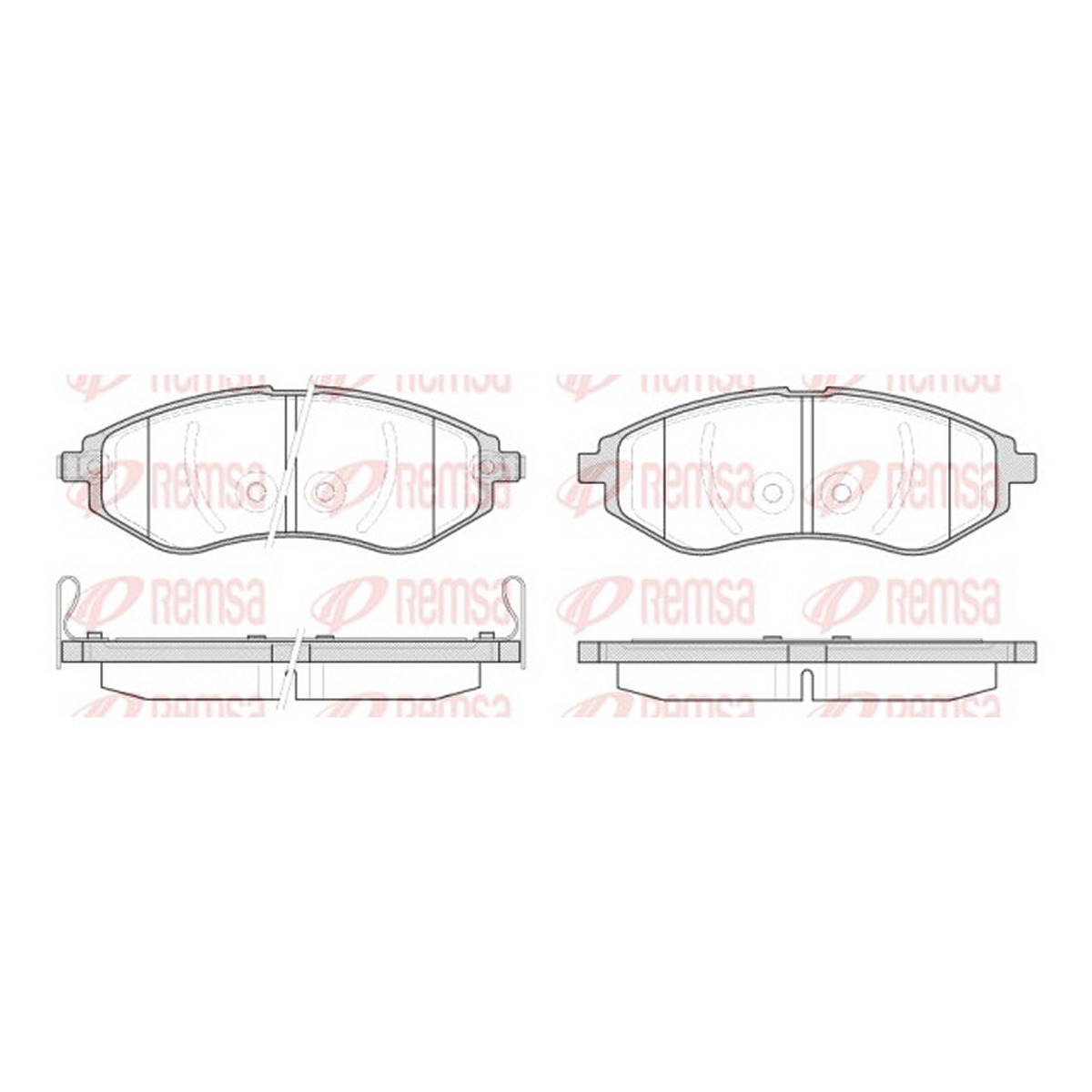 Колодки гальмівні дискові CHEVROLET AVEO / KALOS ЛІФТБЕК (T200) 1.5 2003.01-2008.12 REMSA (0986.02) Remsa фото 3